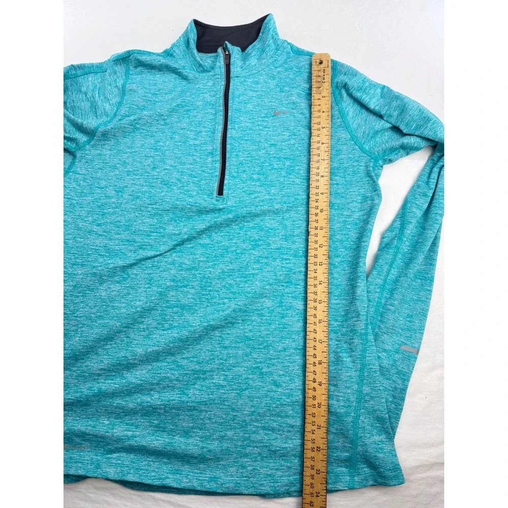 Nike Running Element Dri-FIT Half Zip Pullover Turquoise Heather 481320-388 M